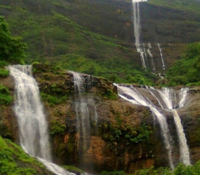 Matheran Dodhani Waterfalls Landscape Image